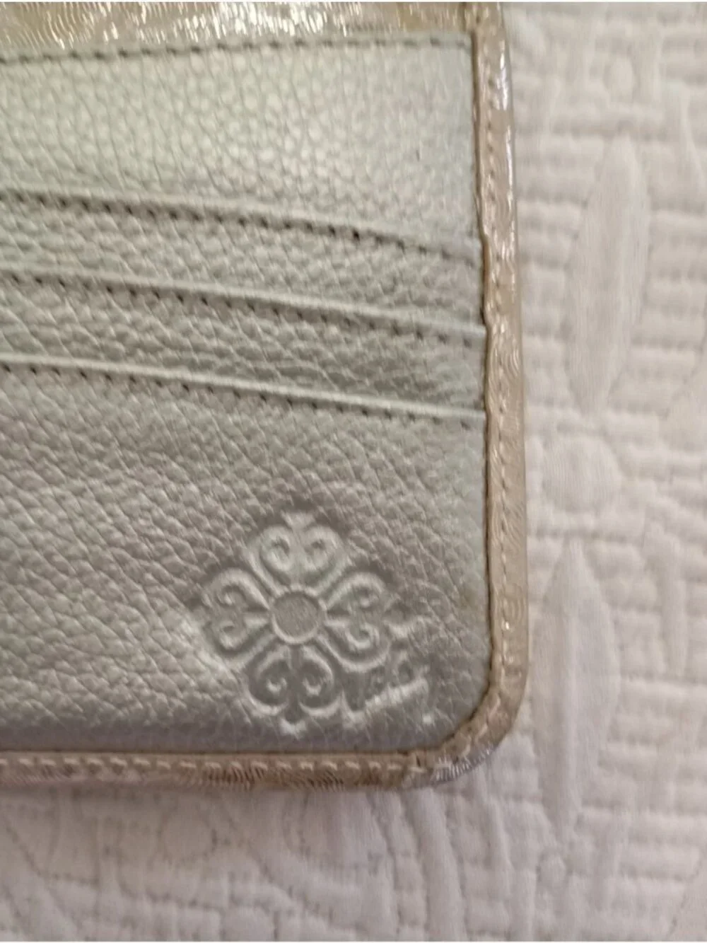 Velez Shimmering Gold Wallet With Multiple Card Slots & Snap Closure